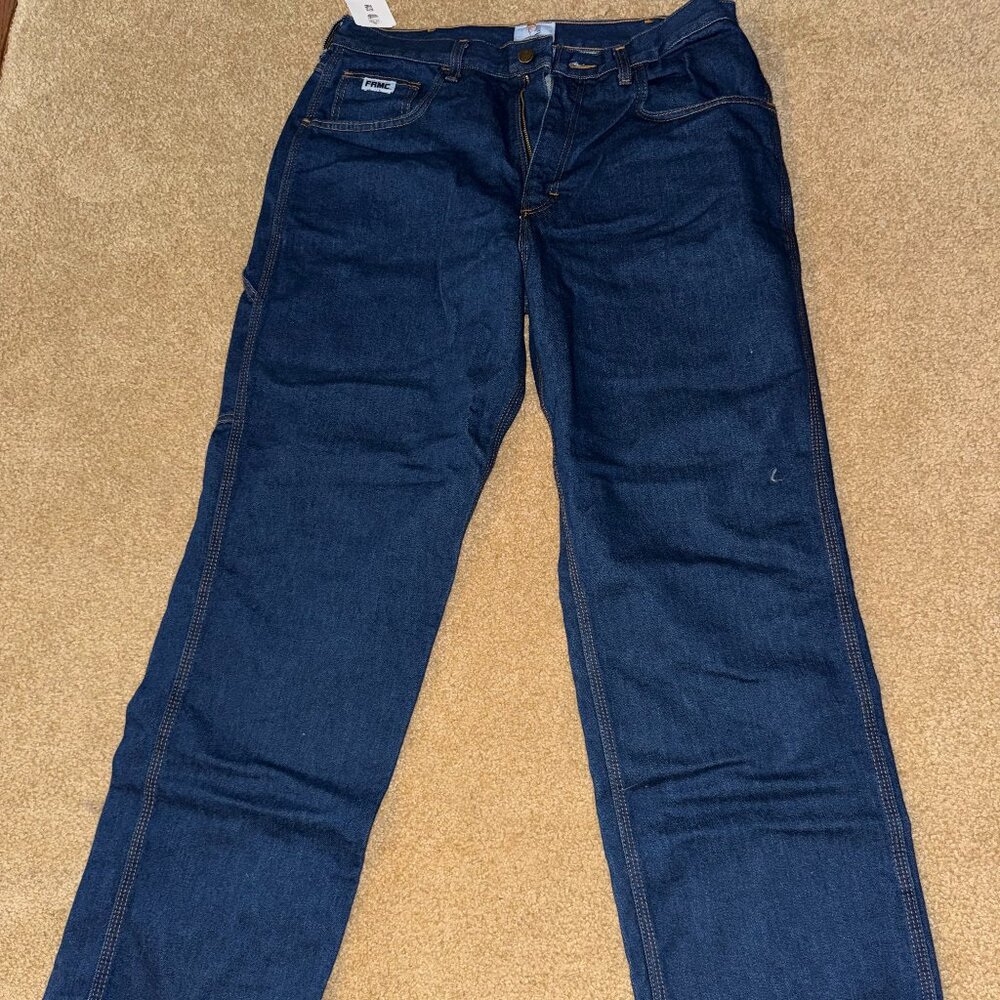 TYNDALE FR BLUE JEANS MENS 36X32 NWT